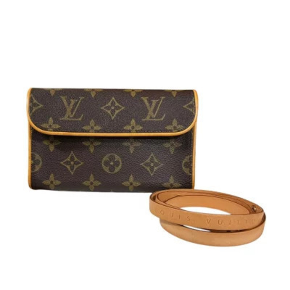 Louis Vuitton Pochette Florentine Monogram Waist Bag Canvas Brown